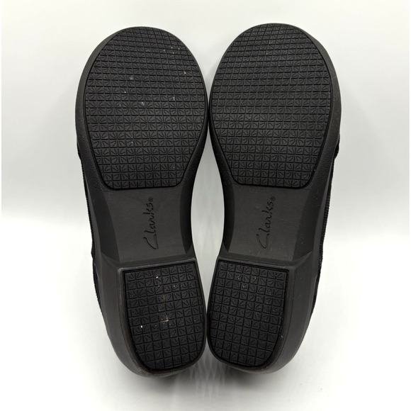 CLARKS Talene Pace Shoe Women's Size 11 Black Wedge Slip On Comfort - Picture 9 of 9